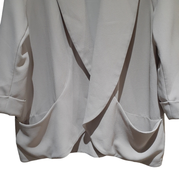 Paraphrase Women's Blazer Jacket Beige Open Unstructured Size XL - Picture 3 of 7